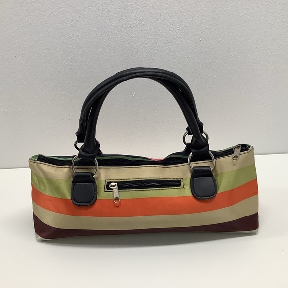 Primeware Wine Clutch Bag with Wine Opener Multicolored Stripes (Preowned) - Picture 2 of 4